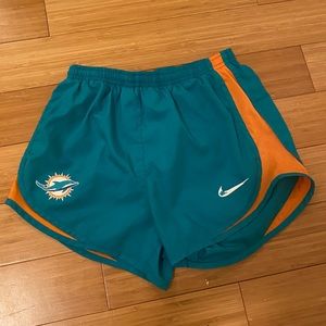 Nike Dri Fit Running Shorts Miami Dolphin Teal